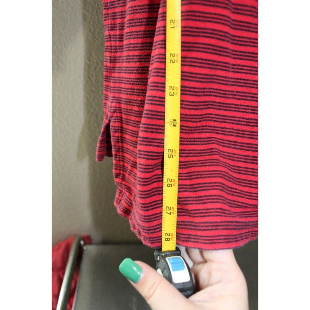 Polo Sport Ralph Lauren Vintage Red Blue Striped Polo Shirt Men's Large
